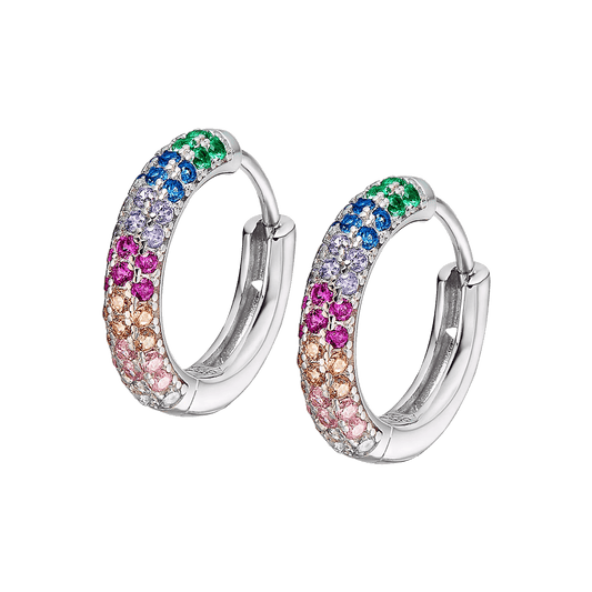 Pendientes Plata Aro Multicolor Lotus Silver It Girl