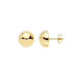 Yellow Gold Half Ball Earrings