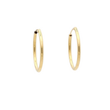Yellow Gold Hoop Earring 26 mm