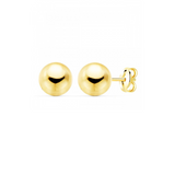 Yellow Gold Ball Earrings