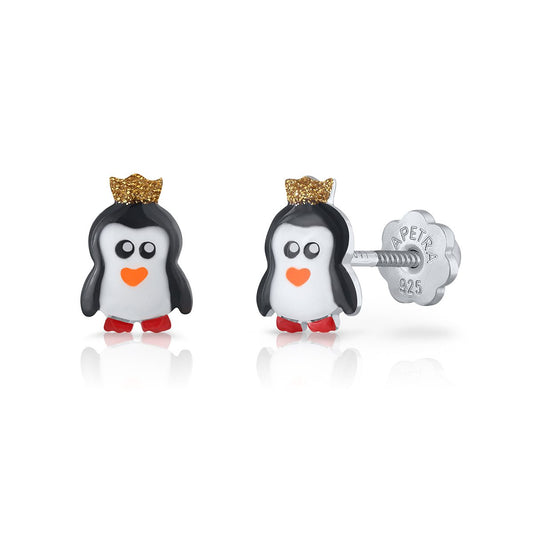 Pendientes Plata Pingüino