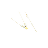 Yellow Gold Star and Pearl Choker
