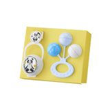 Set Clip + Pacifier Holder + Moon Bear Rattle