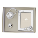 Set Sleeping Bear Frame Pacifier Clip and Pacifier Holder