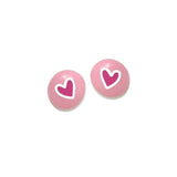 Pendientes Plata Agatha Ruiz de la Prada Fun Corazón Rosa