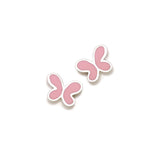 Pendientes Plata Agatha Ruiz de la Prada  Mariposa Esmaltada Rosa