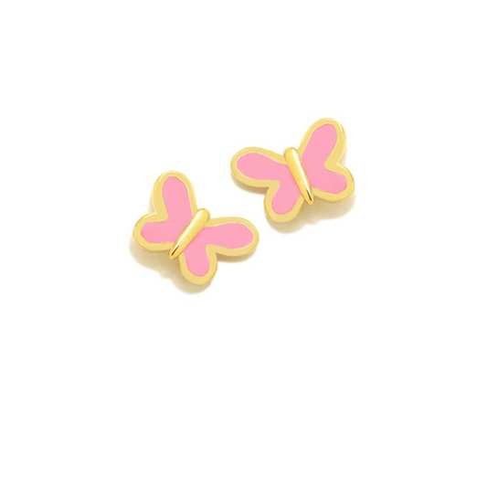 Pendientes Plata Agatha Ruiz de la Prada Mariposa Esmaltada Coral