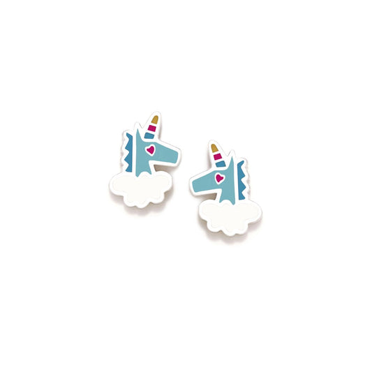 Agatha Ruiz de la Prada Unicorn in the Clouds Silver Earrings