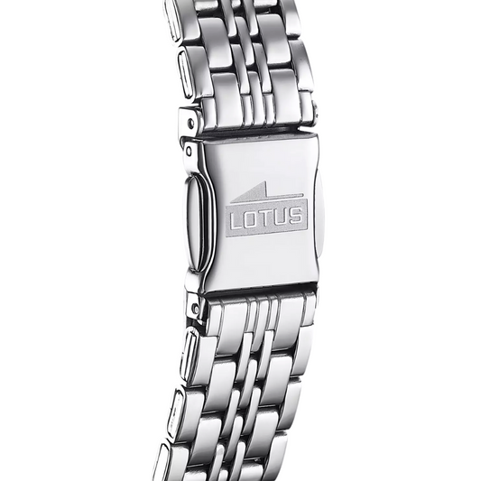 Reloj Lotus Classic Steel Esfera Blanca Hombre