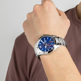 Reloj Hombre Acero Azul 18812/1