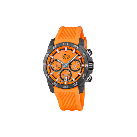 Reloj Lotus Hombre Naranja Fibra de Carbono 18974/6