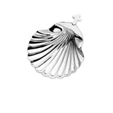 Baptism Shell Silver Waves Cross