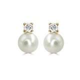 Pendientes Plata Chapada Perlas