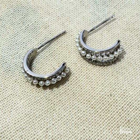 Multicolor Star Silver Earrings
