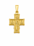 Cruz Oro Cristo Bizantina