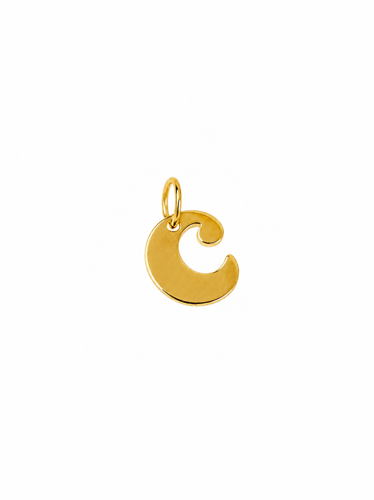 Colgante Oro Amarillo Letra C