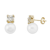 Pendientes Oro Amarillo Tú y Yo