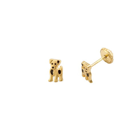 Gold Unicorn Girl Earrings