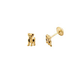 Pendientes Oro Niña Perro