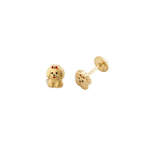 Gold Unicorn Girl Earrings