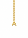 Cadena con Colgante Oro Amarillo Letra A