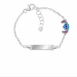 Minnie Mouse Silver Bracelet with Pink Bow