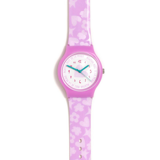 Reloj Agatha Ruiz de la Prada Corazón Nubes Lila