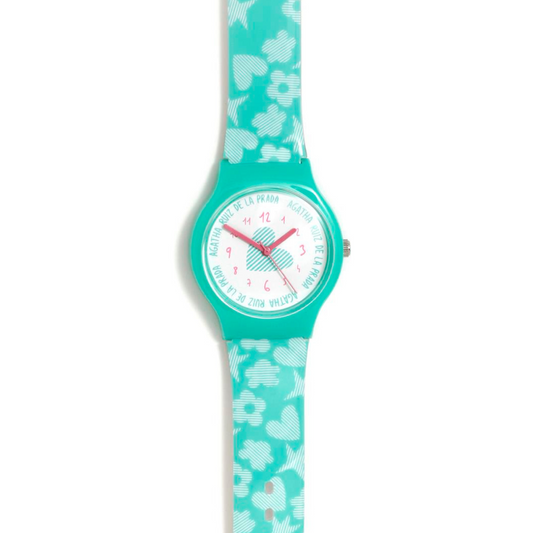 Reloj Agatha Ruiz de la Prada Corazón Nubes Verde Agua