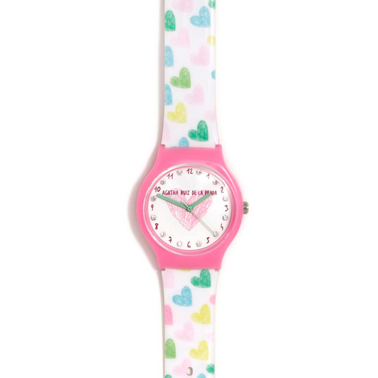 Agatha Ruiz de la Prada Rainbow Fuchsia Watch