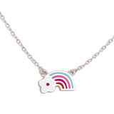 Agatha Ruiz de la Prada Rainbow Flower Silver Pendant