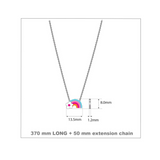 Agatha Ruiz de la Prada Rainbow Flower Silver Pendant