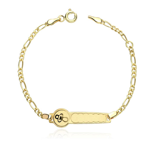 Pulsera Oro Amarillo Esclava Bebé Chupete