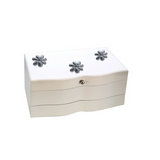 White Flower Jewelry Box