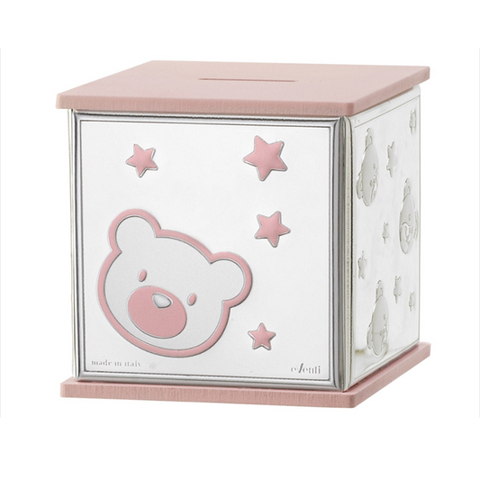 Bear and stars cube piggy bank 219_EV3255/01C