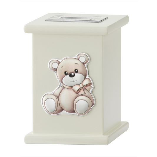 Musical piggy bank bear bow 219_EV3465/01B