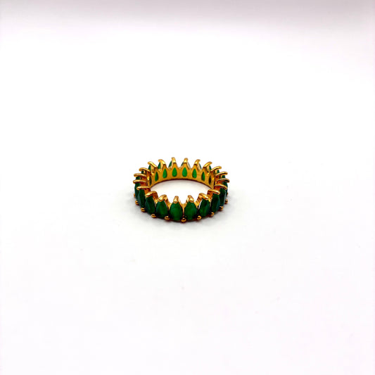Anillo Plata Alianza Esmeraldas