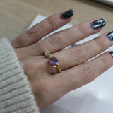Anillo Plata Amatista