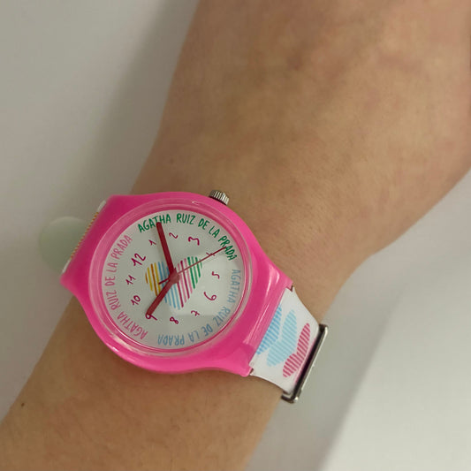 Reloj Agatha Ruiz de la Prada Corazones Multicolor