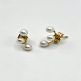 Pendientes Oro Amarillo Perlas