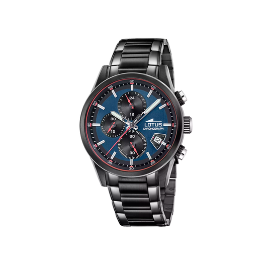 Reloj Hombre Acero Negro Pavonado 19088/2
