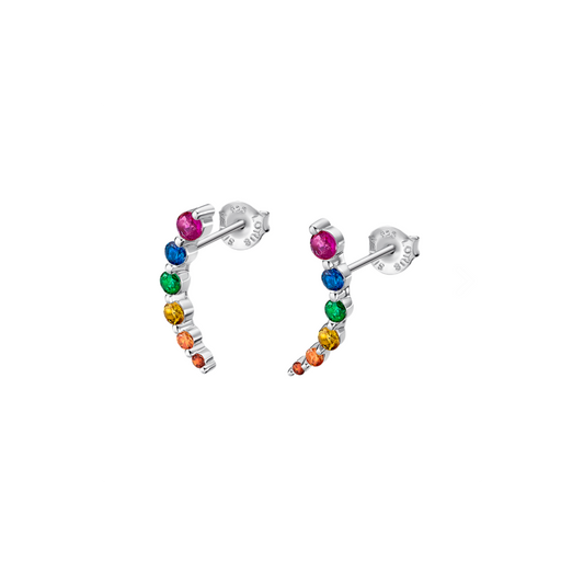 Pendientes Plata Multicolor Lotus Silver EarParty
