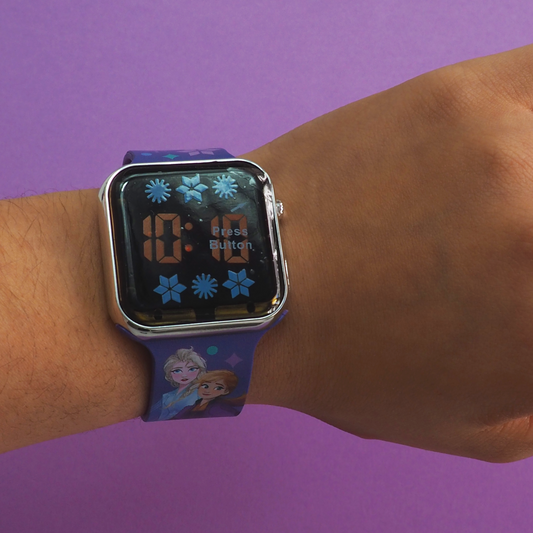 Reloj Digital FROZEN LED Disney Elsa y Anna FZN4733