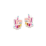 Agatha Ruiz de la Prada Unicorn in the Clouds Silver Earrings