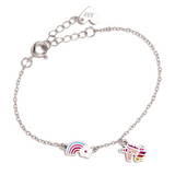 Agatha Ruiz de la Prada Rainbow Unicorn Silver Bracelet