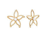 Pendientes Plata Flor con Perla