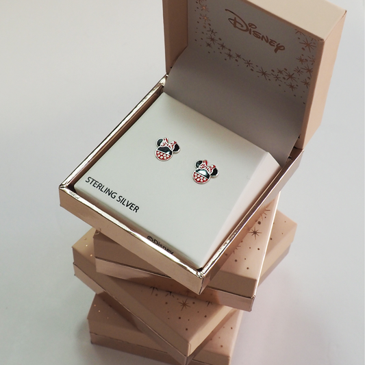 Pendientes Plata Disney Minnie Lazo