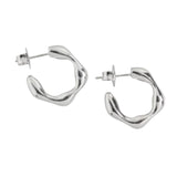 Pendientes Plata Aro Bombé