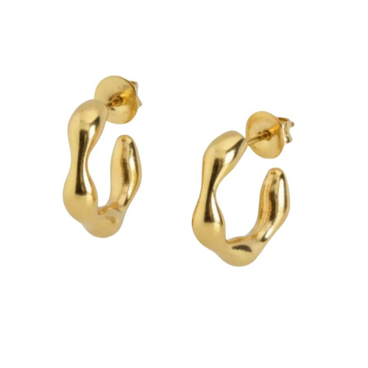 Pendientes Plata Aro Bombé