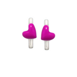 Pendientes Plata Agatha Ruiz de la Prada Aro Inlove Corazón Fucsia