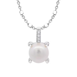 Collar Plata Perla Lotus Silver